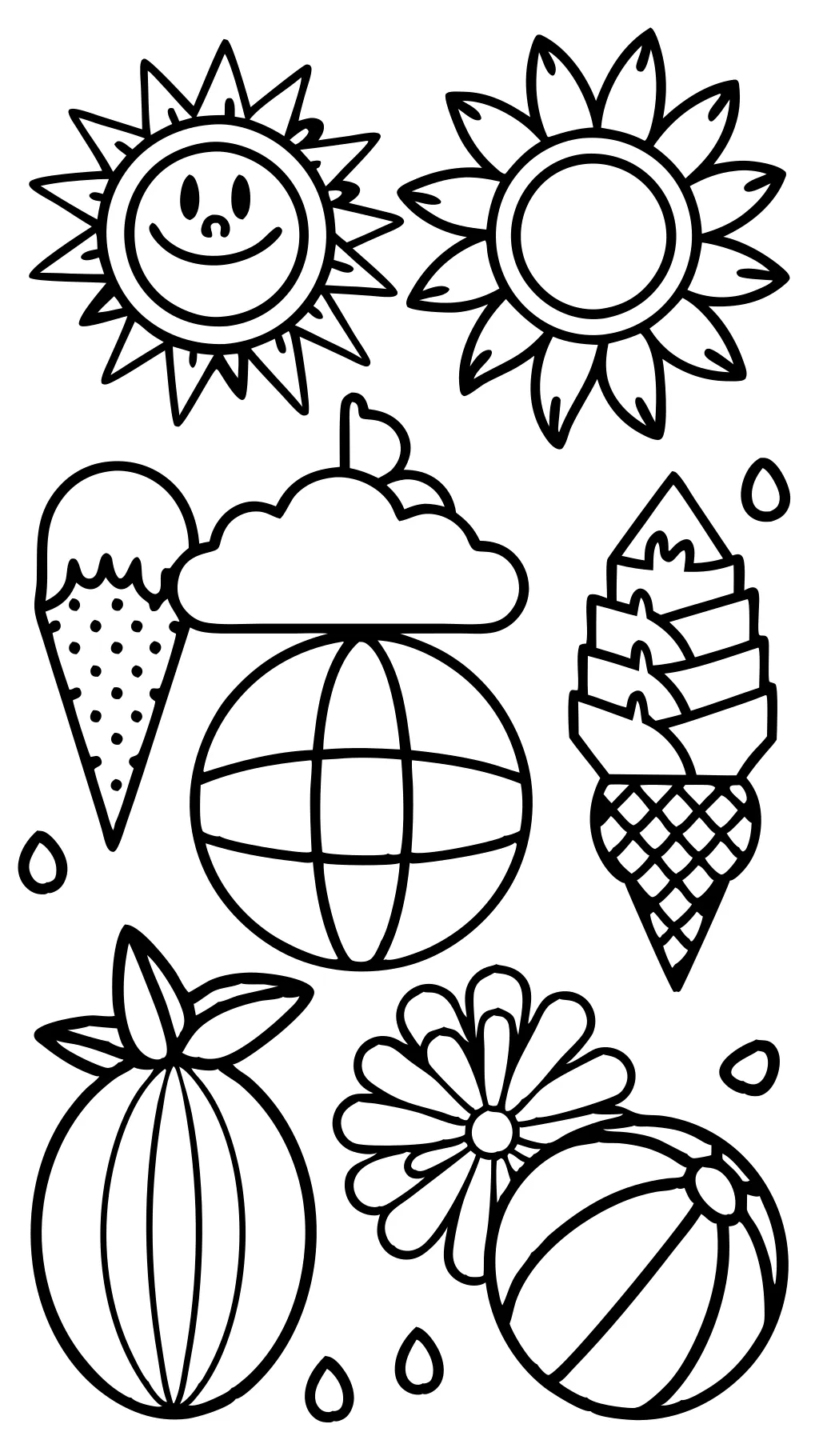 free summer coloring pages printable